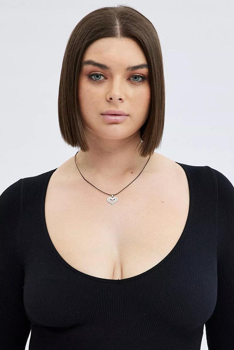 Silver Heart Pendent Necklace