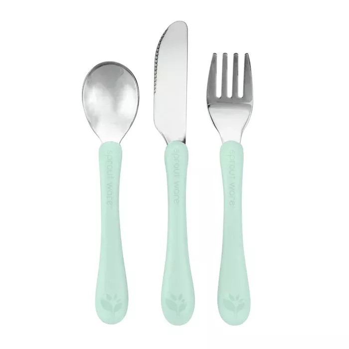 Stainless Steel and Sprout Ware Kids’ Cutlery