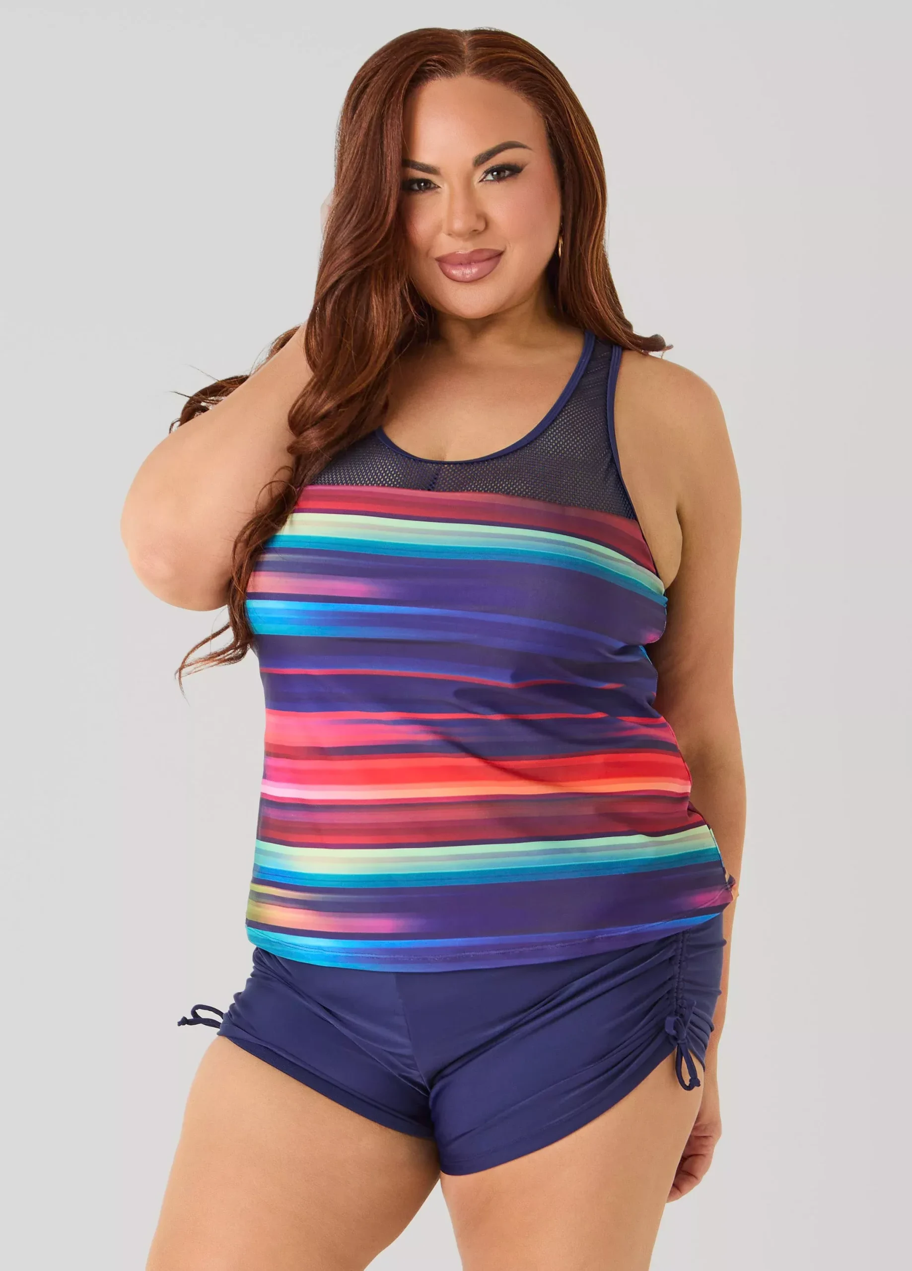 Striped Tankini Set
