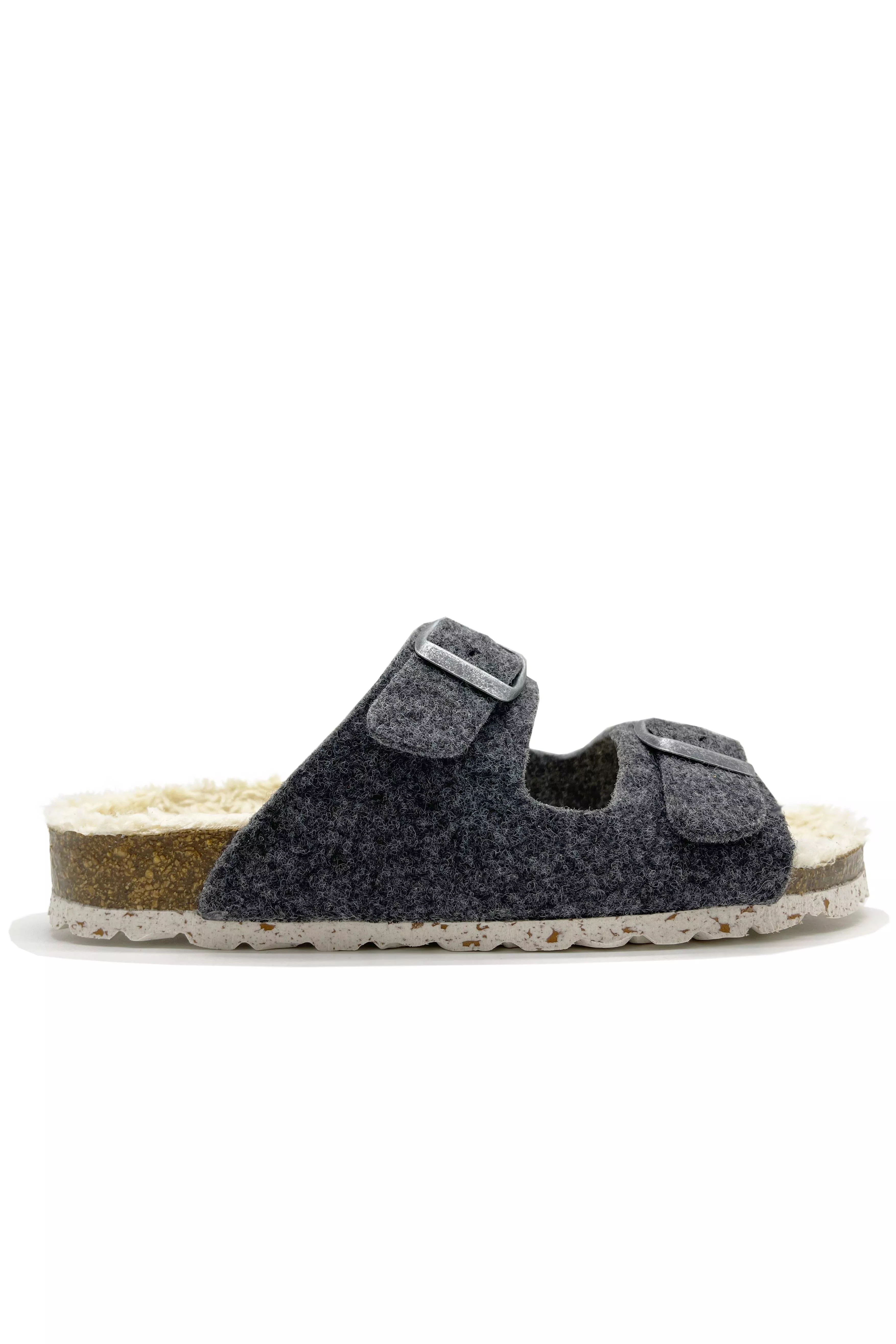 thies Slides Plush Dark Grey