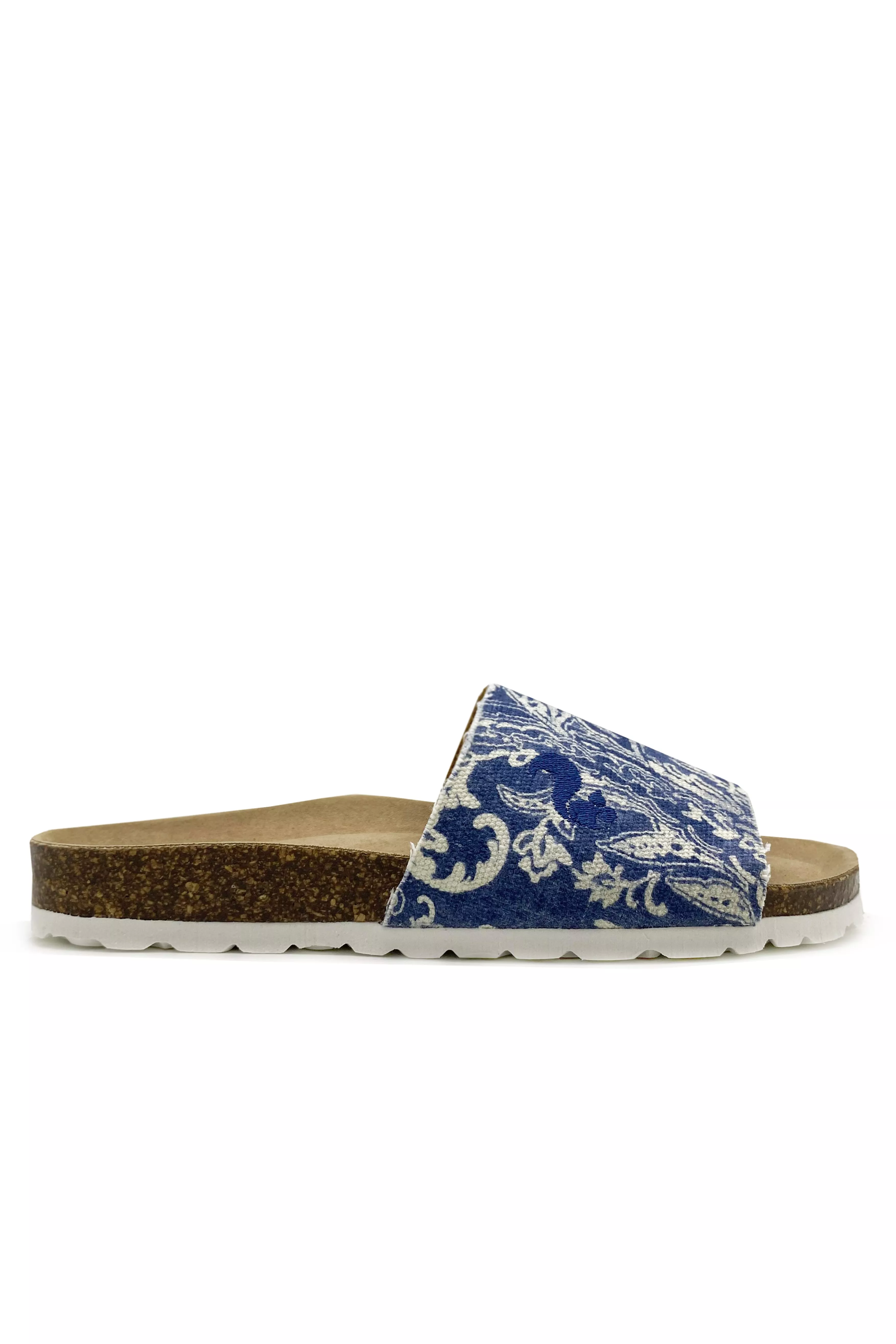 thies Slides Rec Denim Pool Paisley Blue