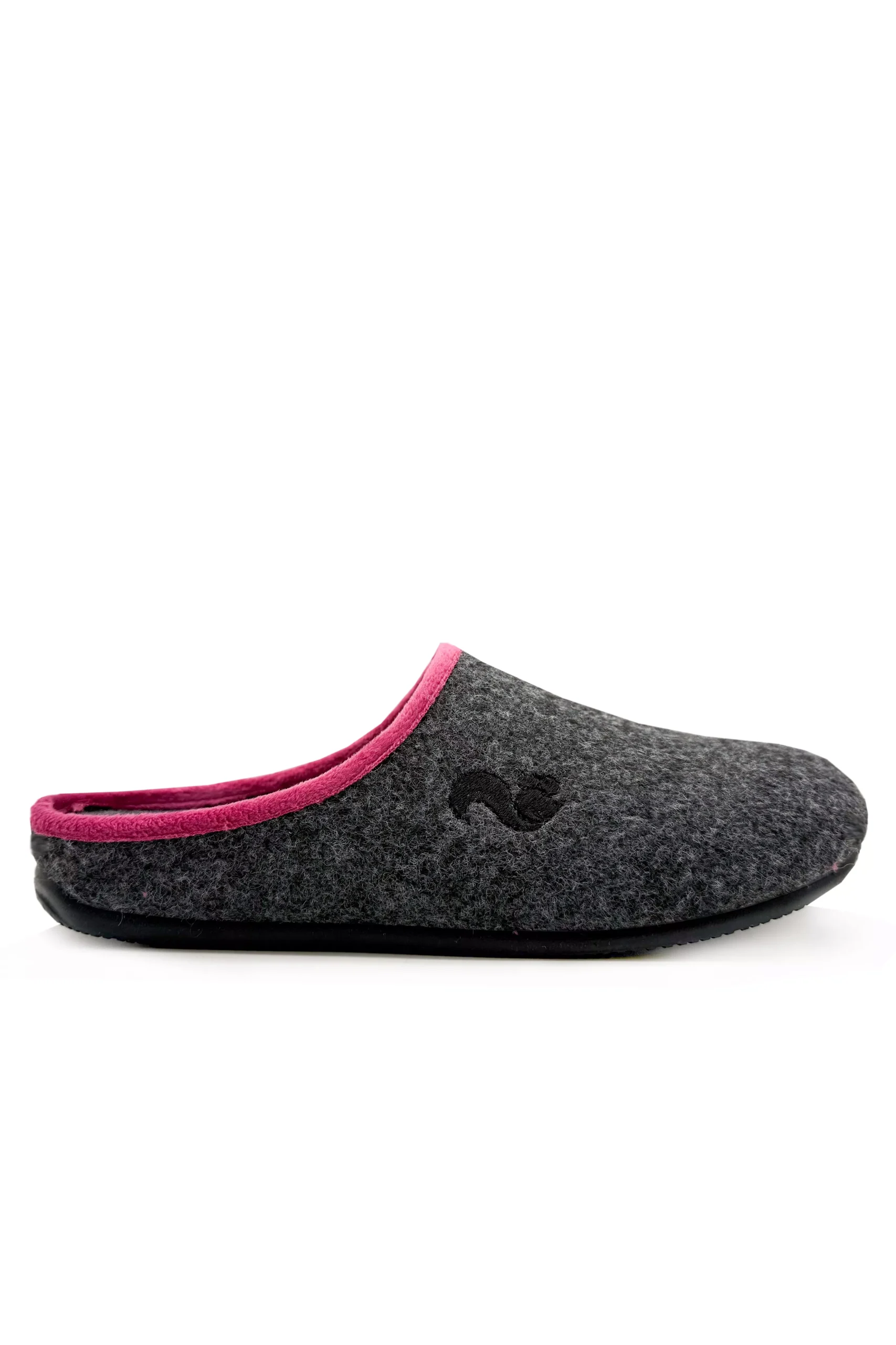 thies Slippers Piping Dark Grey