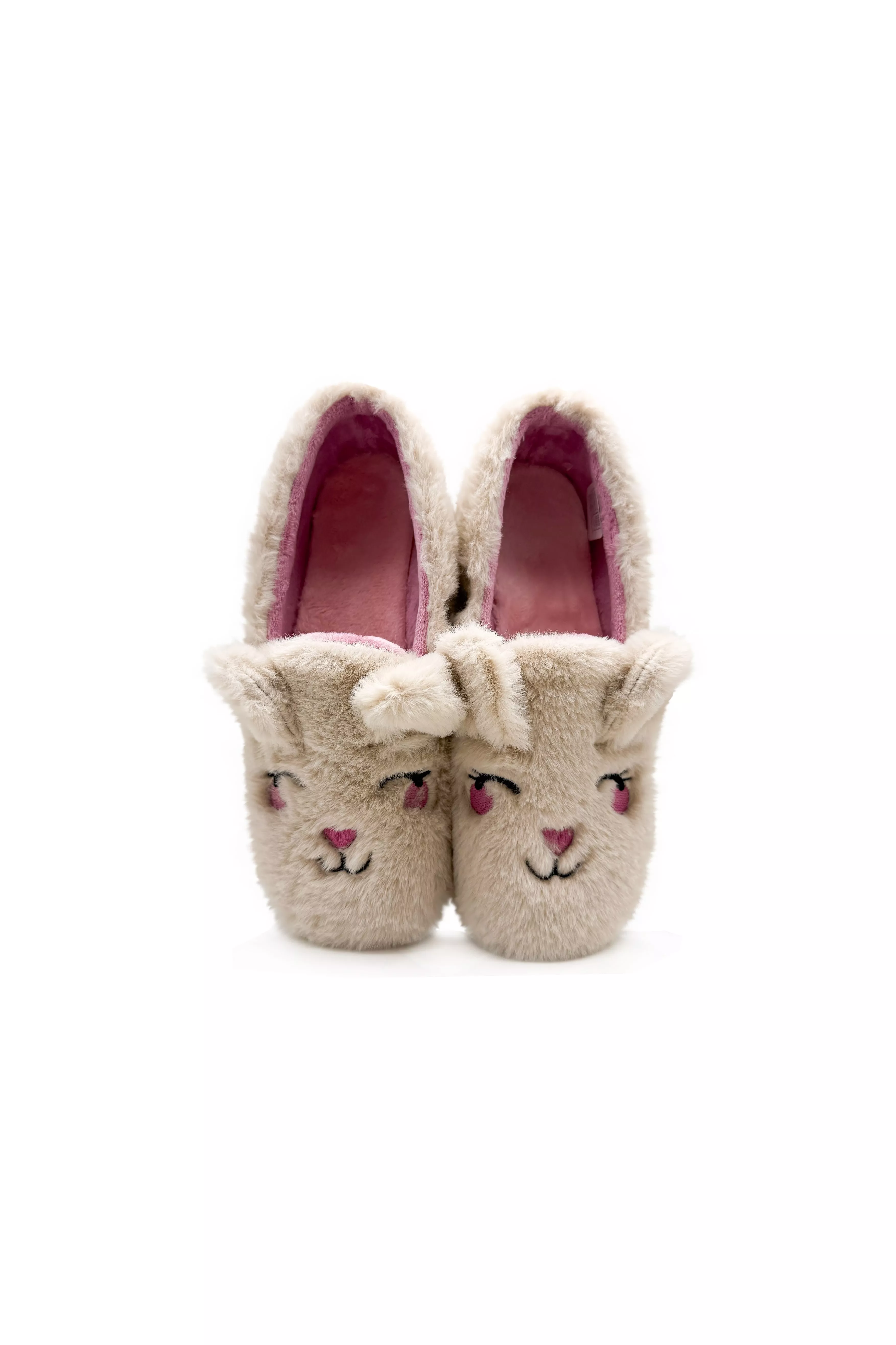 thies Slippers Rabbit Closed Beige