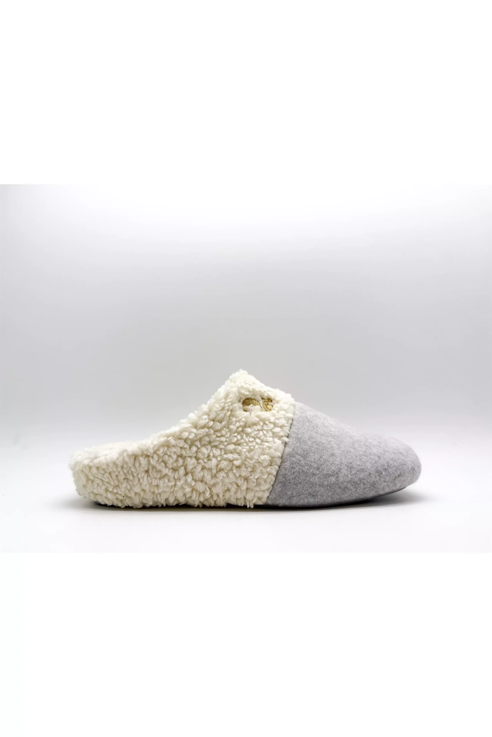 thies Slippers Teddy Mix Gray