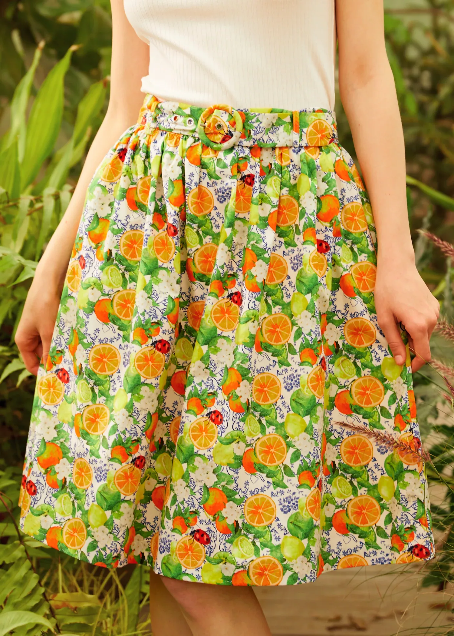 Twirl-Worthy Charm Midi Skirt