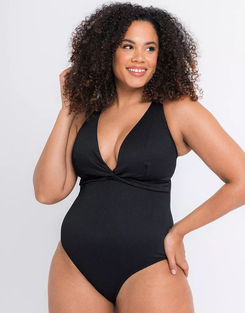 Twist and Shout Non Wired Multiway Swimsuit Black