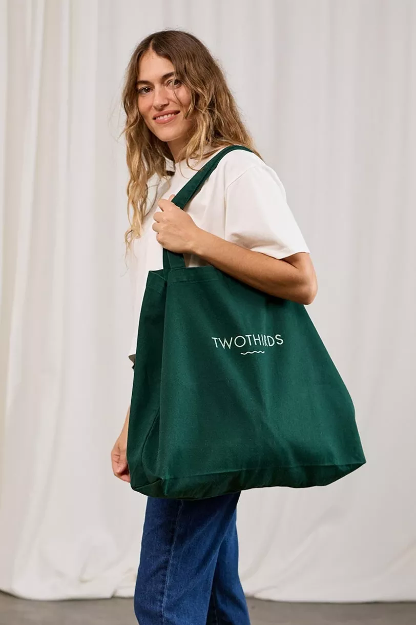 TWOTHIRDS Tote Bag Twill Garden Green