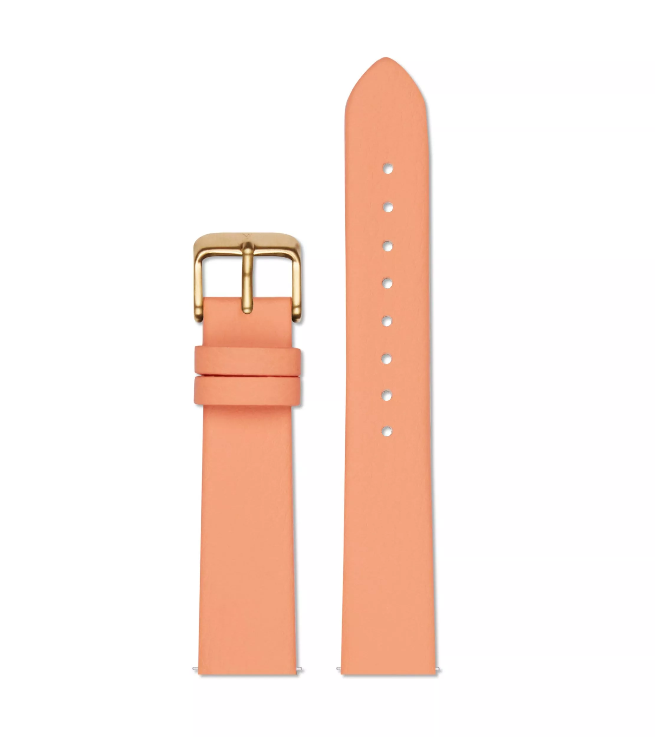 Votch Watch Strap 18 Mm – Coral And Gold