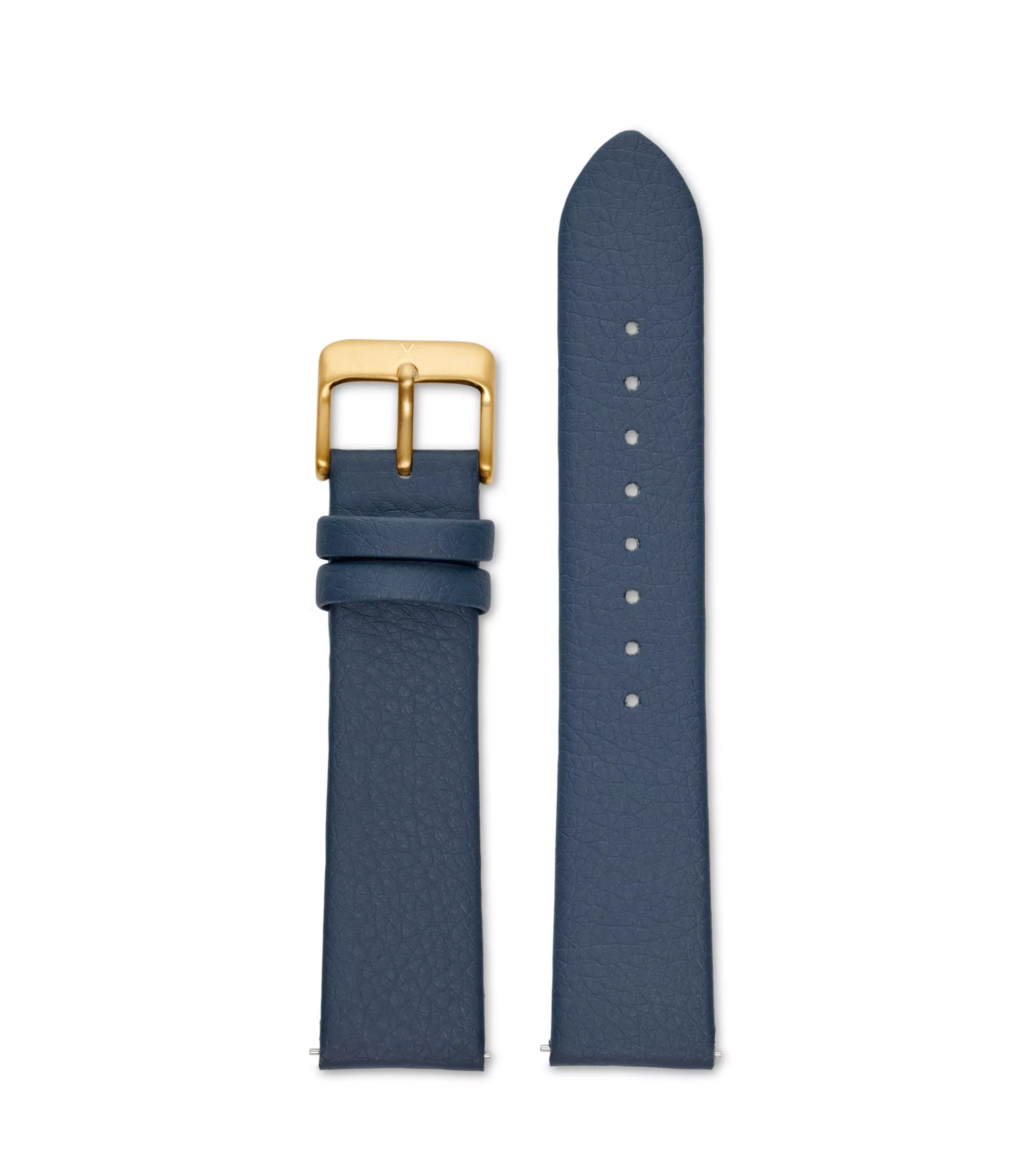 Votch Watch Strap 20 Mm Blue & Gold Black Buckle