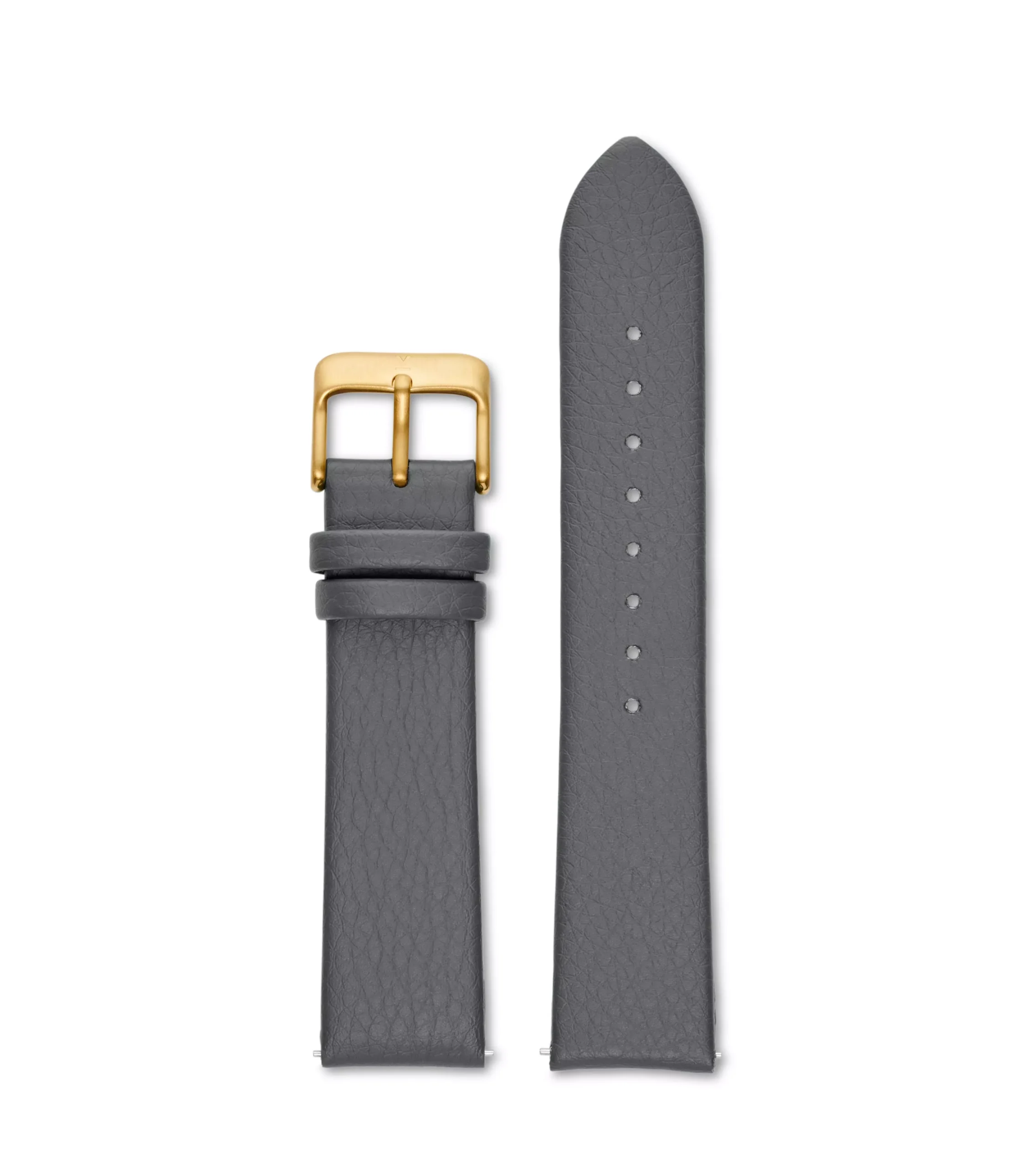 Votch Watch Strap 20 Mm Grey & Gold Black Buckle