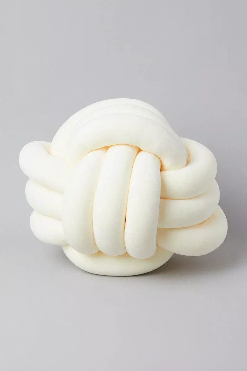 White Knot Cushion