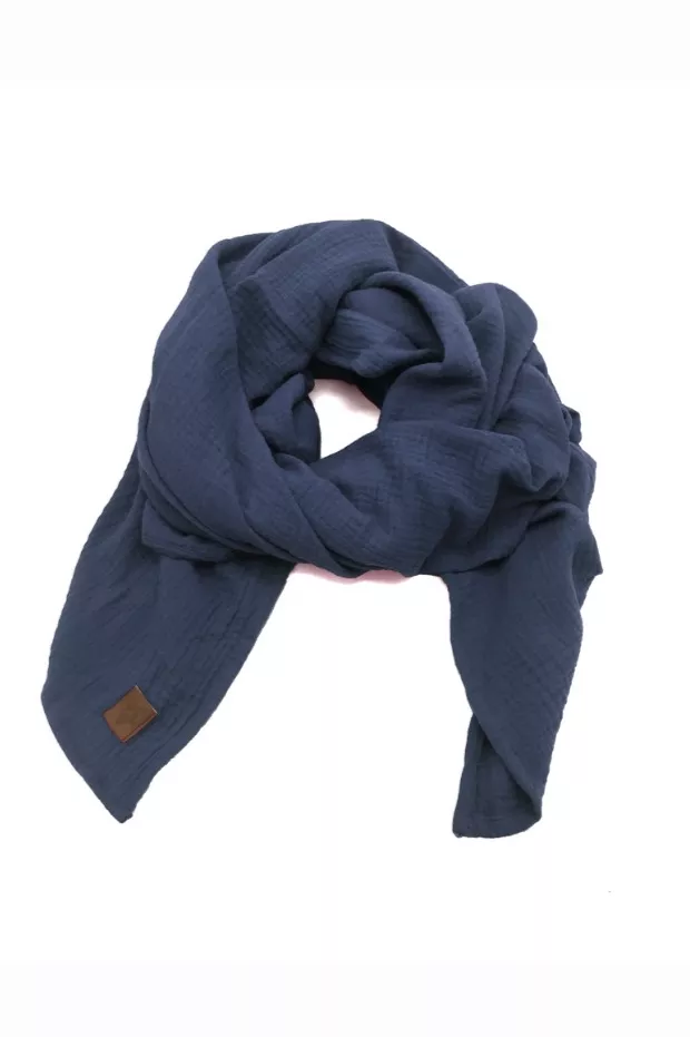 WiDDA Scarf Xl Muslin Dark Blue