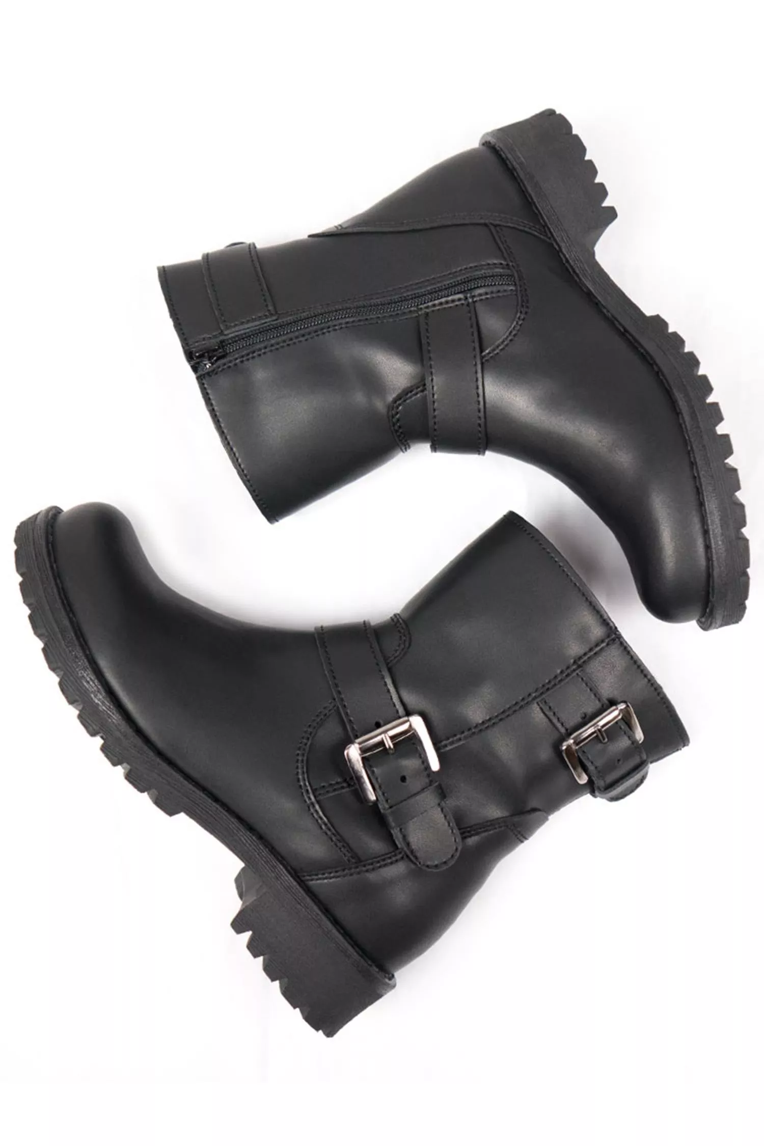 Will's Vegan Store Biker Boots Black