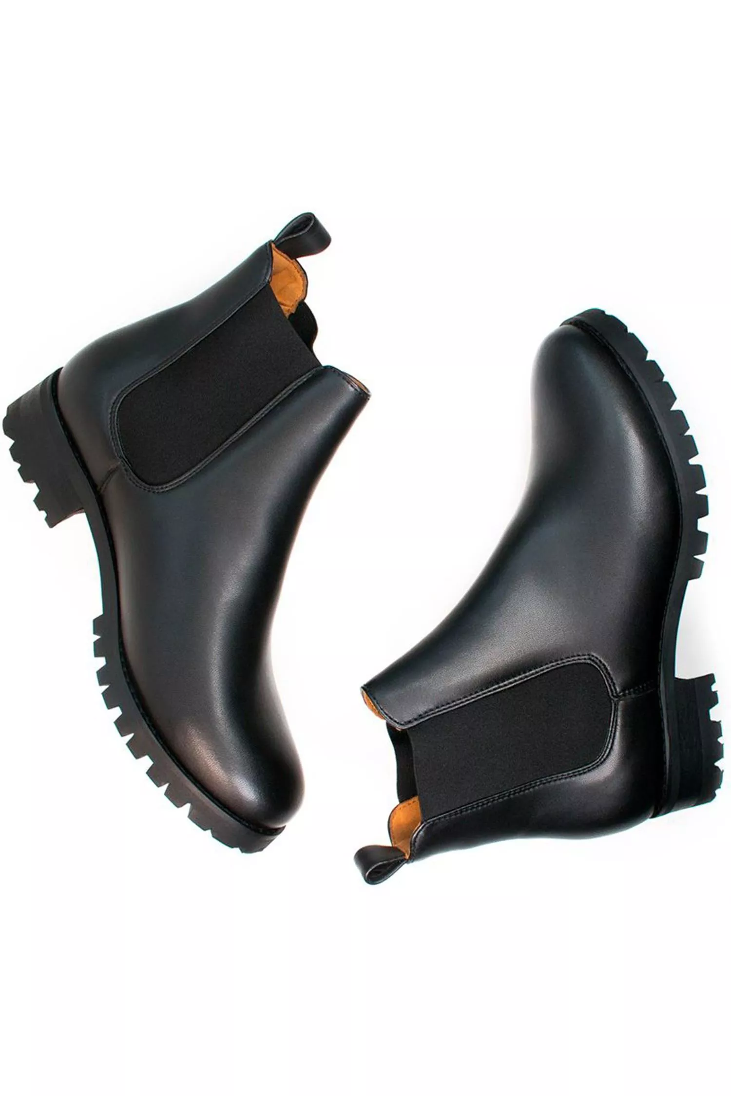 Will's Vegan Store Chelsea Boots Luxe Deep Tread Black