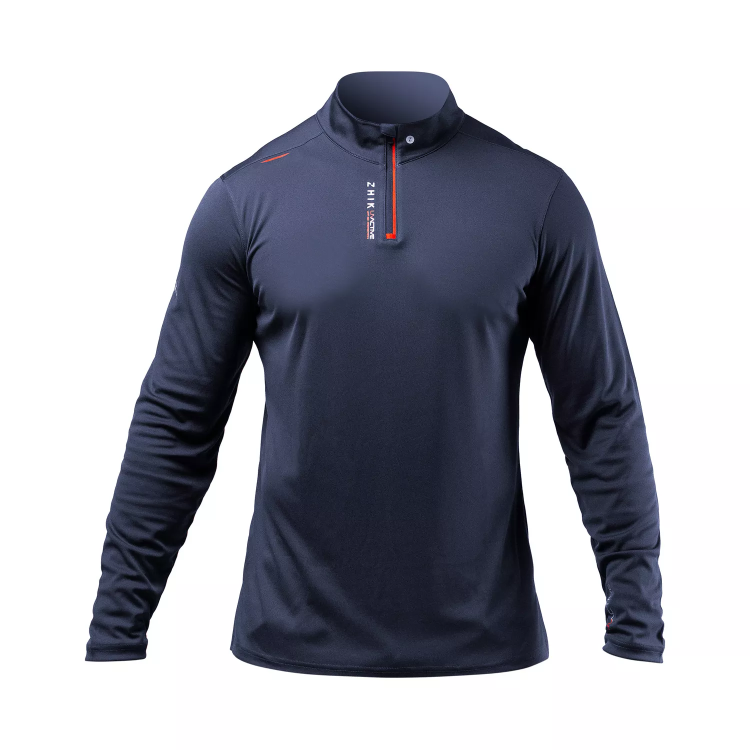 Zhik UV Active 1/4 Zip Long Sleeve Quick Dry UV50+ Top - Navy
