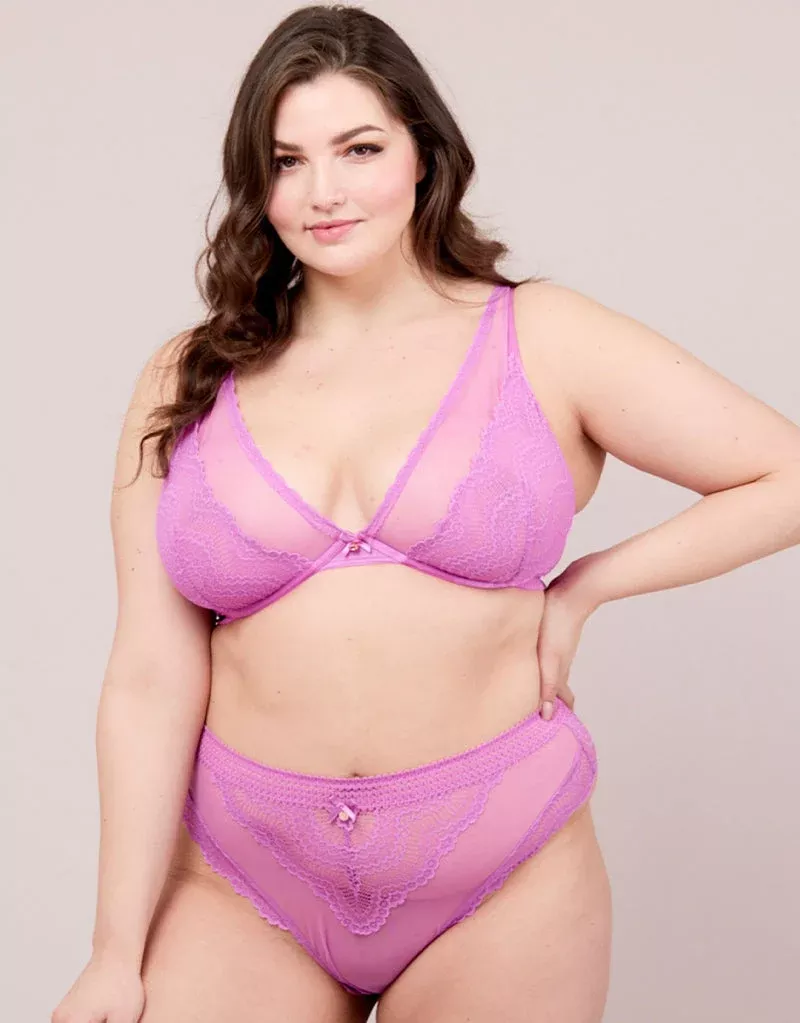 Zig Zag High Apex Bra VioletPurple