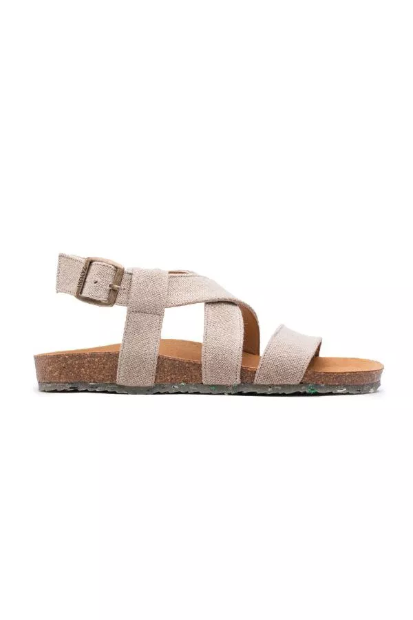 Zouri Sandals Sand Linen Beige